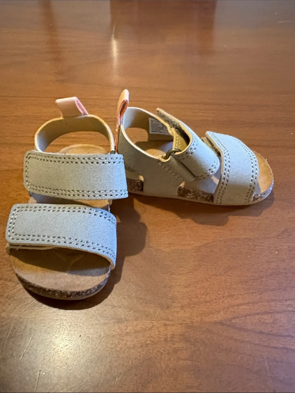 wonder nation Light Tan Double-Strap Kids Sandals